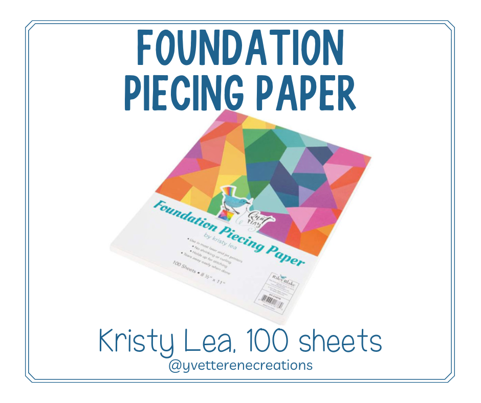 NOTION  |  Foundation Paper Perfect for Foundation Paper Piecing