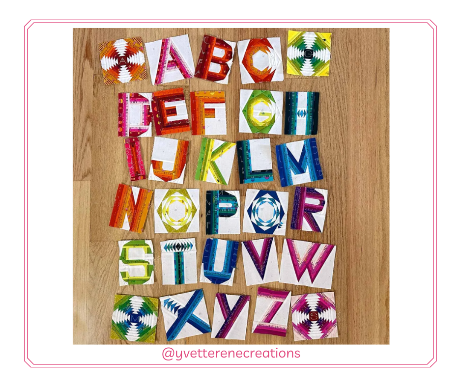 PAPER PATTERN  |  MINI ALPHABET QUILT PATTERN designed by Giuseppe Ribaudo & Alison Glass, Choose An Option