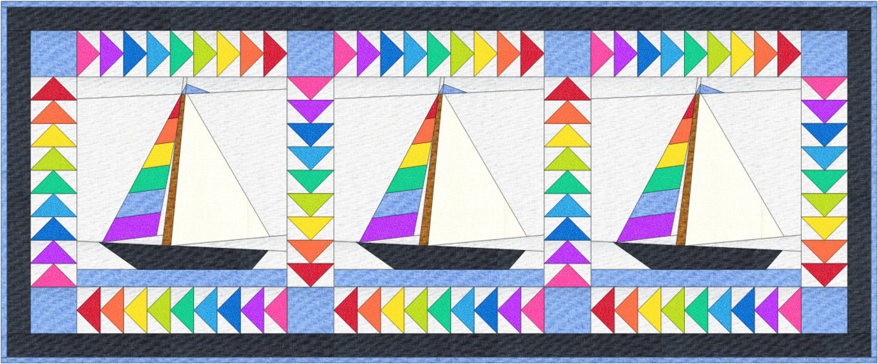 DIGITAL PATTERN | A New Horizon, A Foundation Paper Pieced PDF Pattern