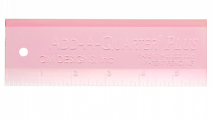 ADD A QUARTER PLUS | Pink 6" Ruler