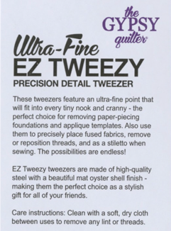 NOTION  |  EZ Tweezy by The Gypsy Quilter