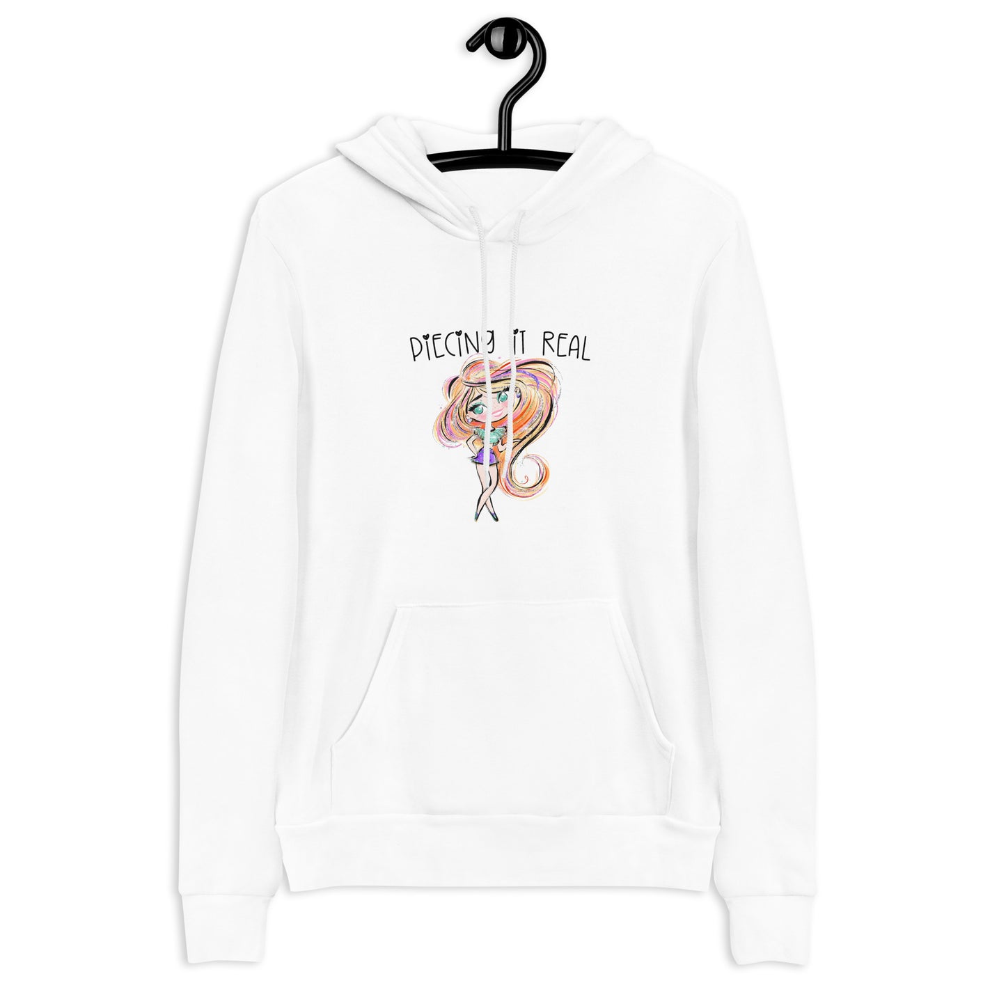 PIECING IT REAL SWAG | BELLA + CANVAS UNISEX HOODIE | XS - 2XL, LIGHT COLORS