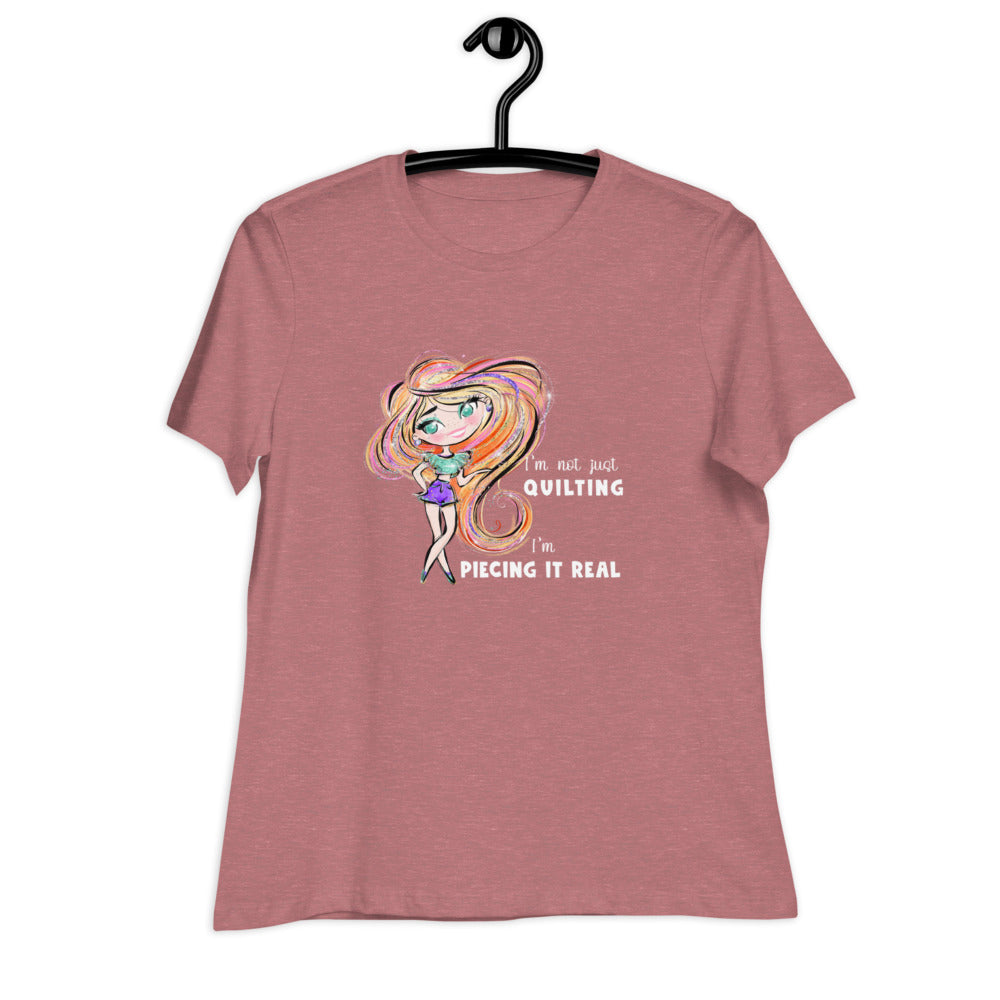 PIECING IT REAL SWAG | Bella + Canvas Women's Relaxed T-Shirt | S - 3XL, Dark Colors