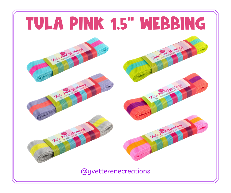 
                      
                        Tula Pink Webbing  ||  1.5" x 2yds Bundle
                      
                    