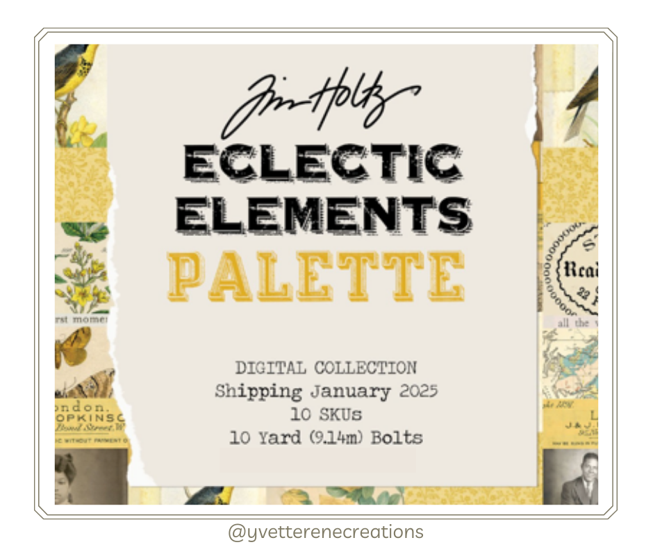 TIM HOLTZ Eclectic Elements Palette YELLOW Collection || January 2025 Release