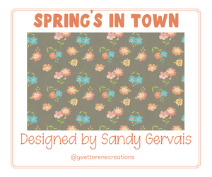SPRING'S IN TOWN designed by Sandy Gervais for Riley Blake Designs