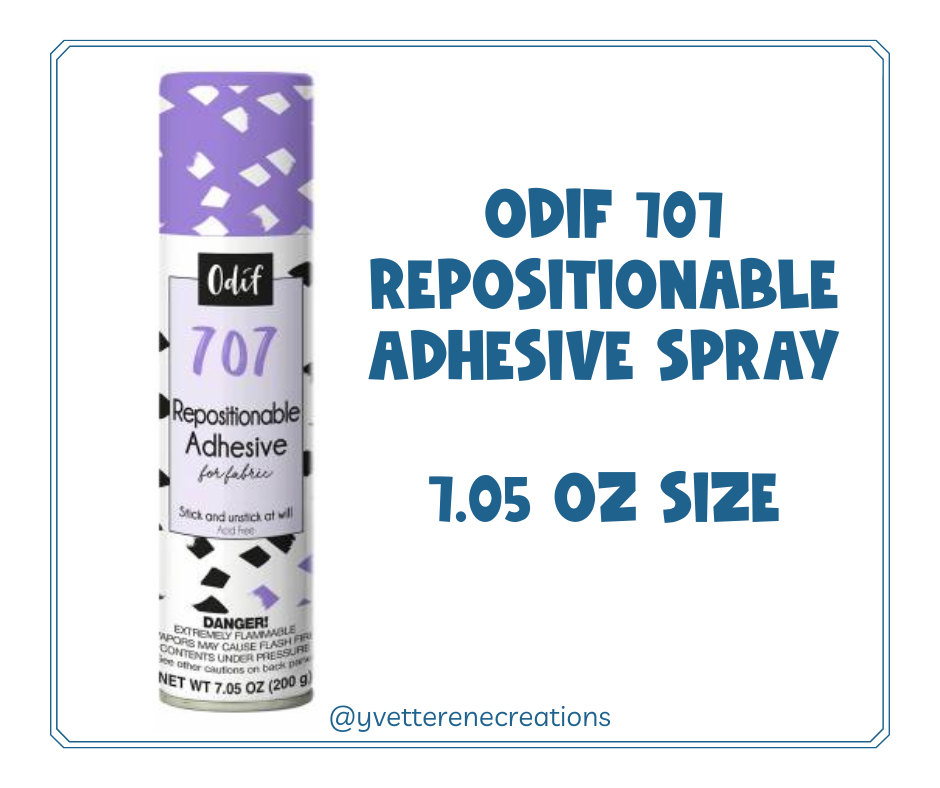 ODIF 707 REPOSITIONABLE ADHESIVE SPRAY, 7.05oz