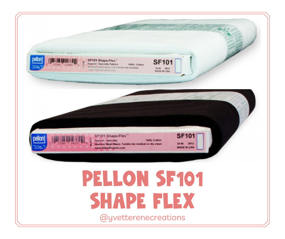 NOTION  |  PELLON SF101 (Shape Flex), White or Black, sold in 20" x 1yd increments