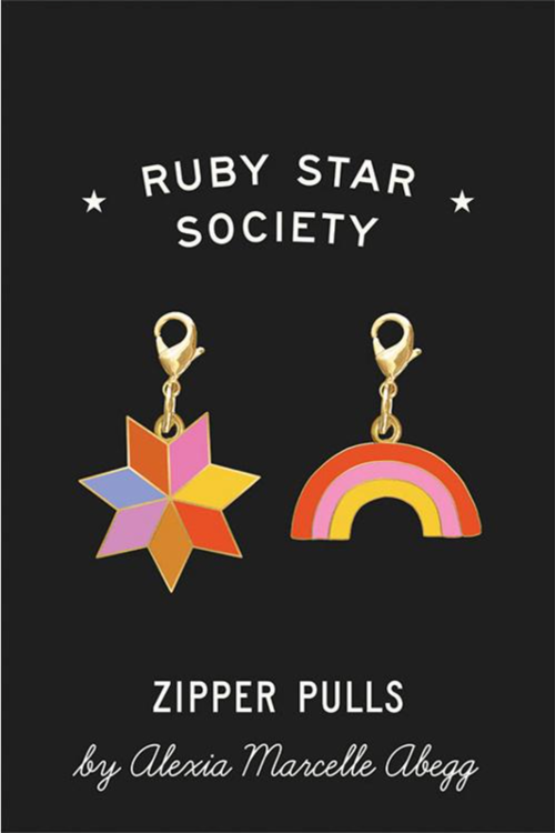 
            
                Load image into Gallery viewer, PREORDER OCTOBER 2023  |  Enamel Zipper Pulls, Ruby Star Society
            
        