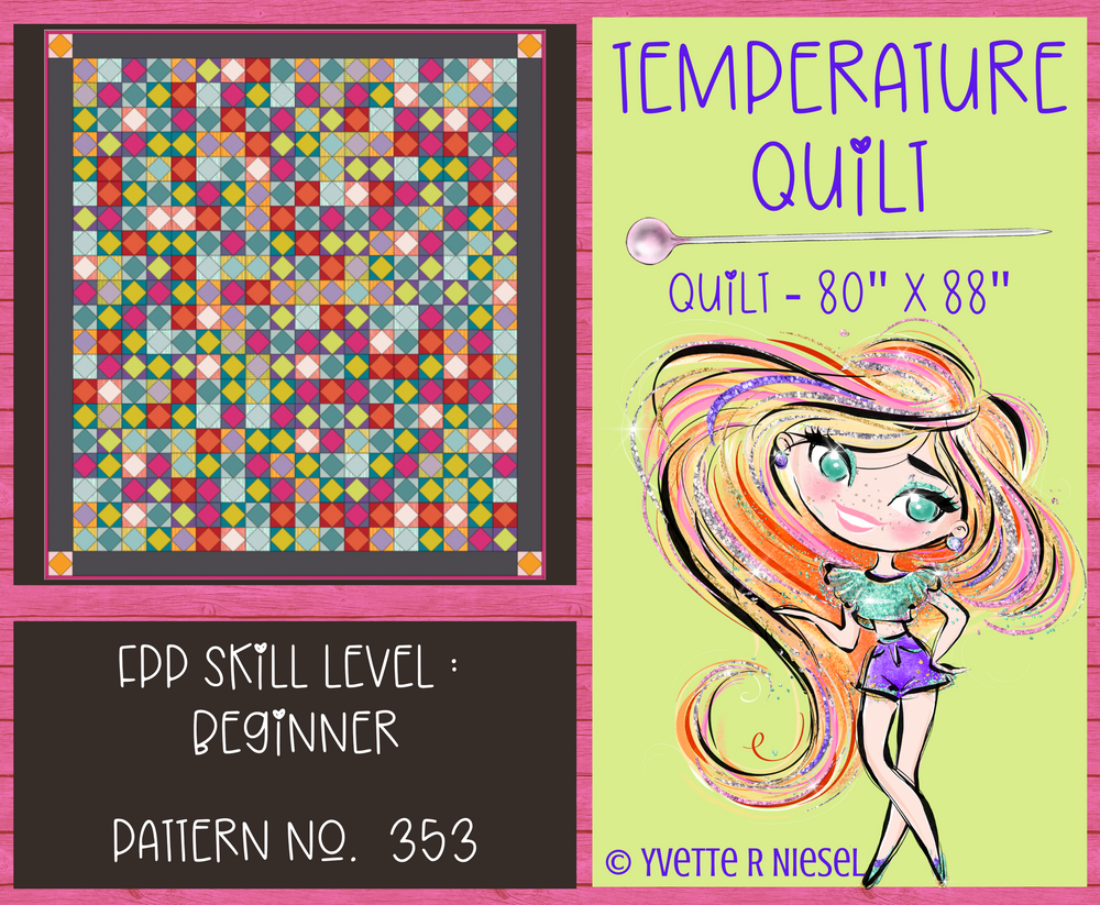 FREE FPP PATTERN | 2023 Temperature Quilt, Foundation Paper Pieced