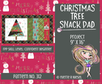 FREE PDF PATTERN | Christmas Tree Snack Pad, Foundation Paper Pieced