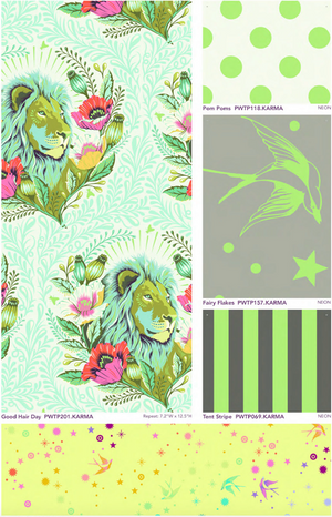 
            
                Load image into Gallery viewer, STAR CLUSTER QUILT KIT | Featuring Everglow and Neon True Colors by Tula Pink
            
        