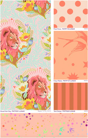 
            
                Load image into Gallery viewer, STAR CLUSTER QUILT KIT | Featuring Everglow and Neon True Colors by Tula Pink
            
        