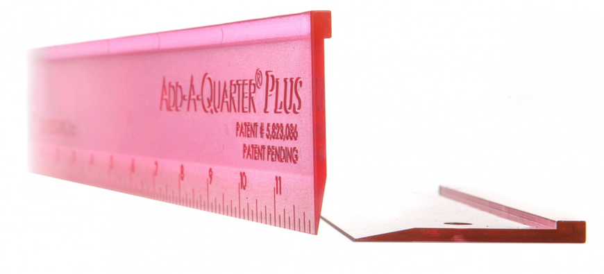 ADD A QUARTER PLUS | Pink 12" Ruler