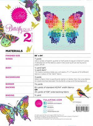 PAPER PATTERN | THE BUTTERFLY QUILT, 2nd EDITION, Tula Pink