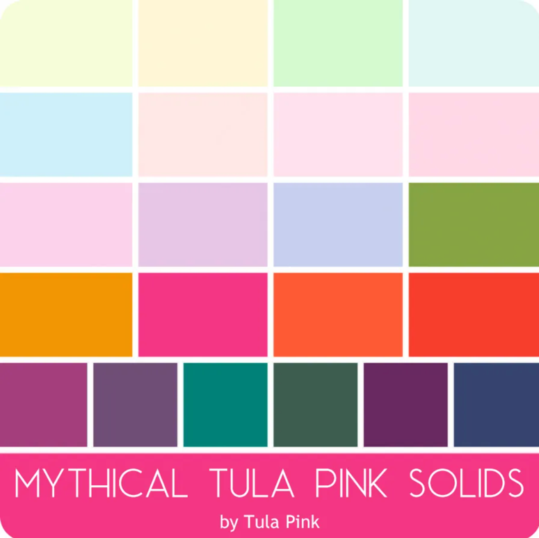 TULA PINK SOLIDS | 5" Mythical Charm Pack, 42pcs