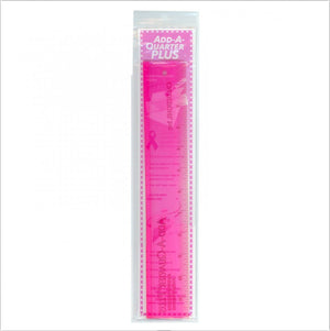cm Designs Pink Add-A-Quarter Plus Ruler, 6