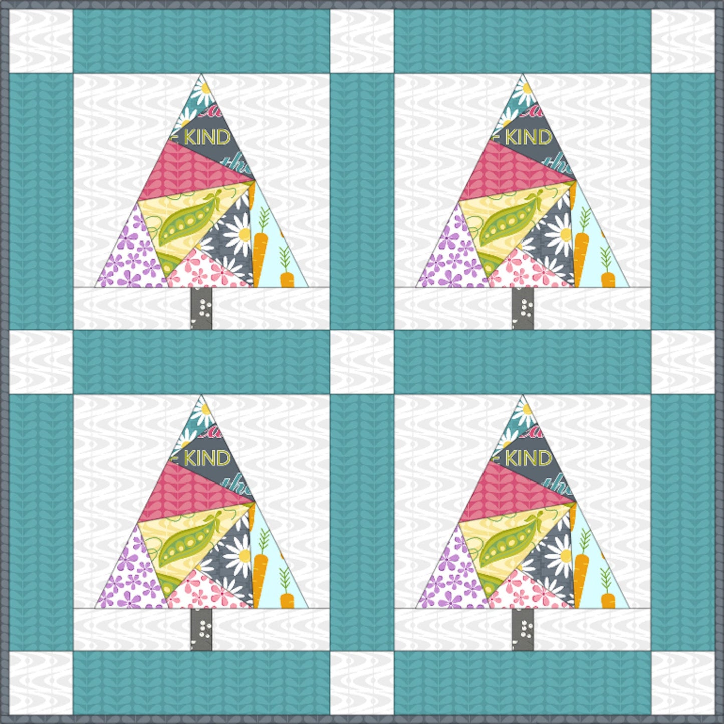 DIGITAL PATTERN  |  EVERGREEN MINI QUILT PATTERN, 22.5