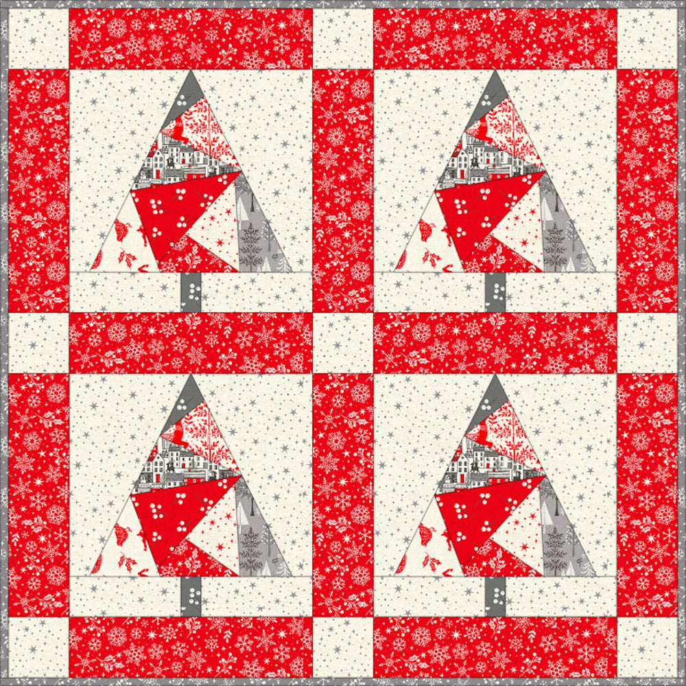 
                      
                        DIGITAL PATTERN  |  EVERGREEN MINI QUILT PATTERN, 22.5" x 22.5" Table Topper or Mini Quilt, Foundation Paper Piecing
                      
                    