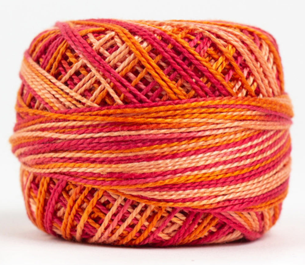 PERLE COTTON FLOSS  |  Electric EZM2203, Variegated - Single, Alison Glass + WonderFil