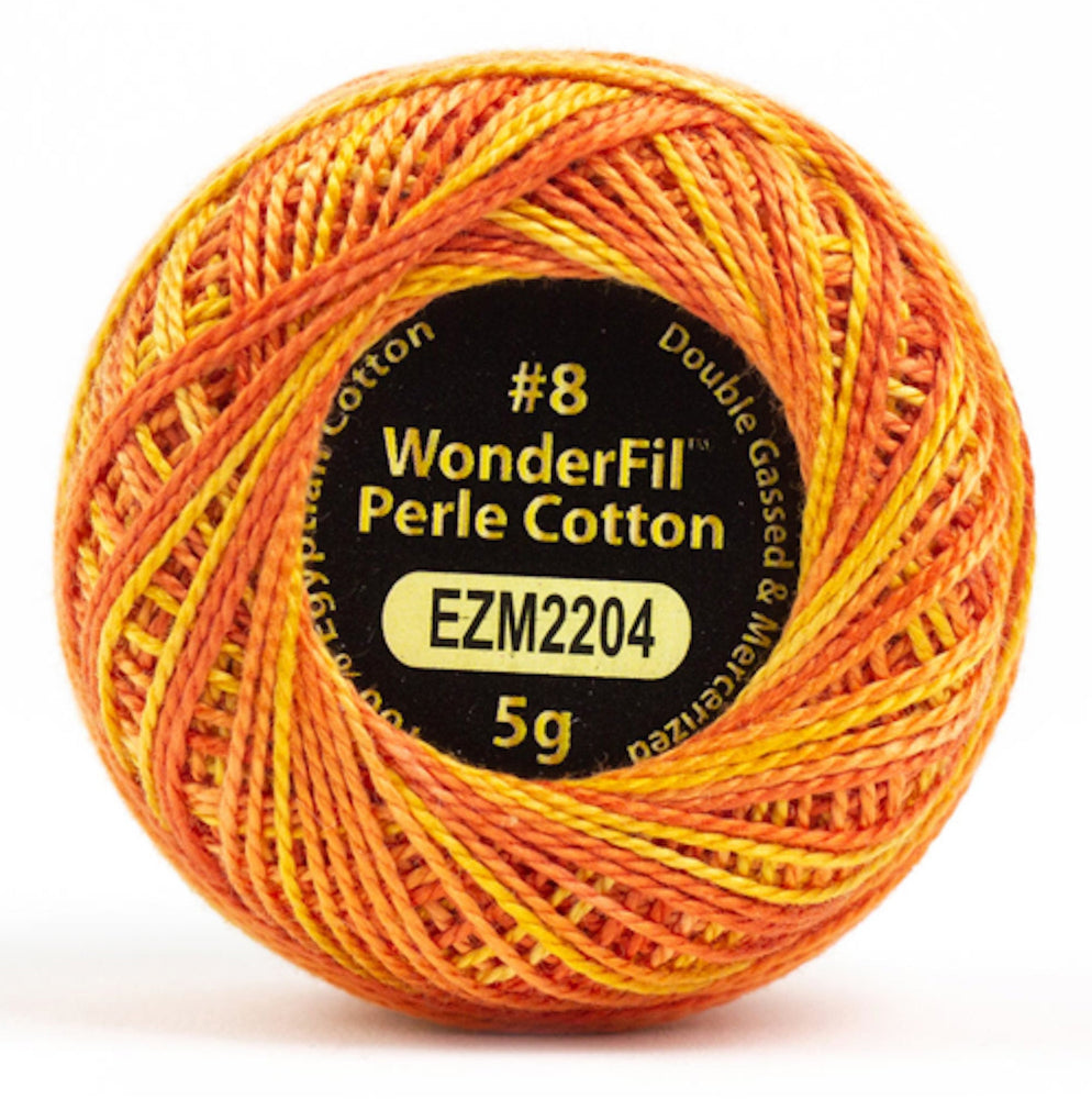 PERLE COTTON FLOSS  |  Tiger EZM2204, Variegated - Single, Alison Glass + WonderFil