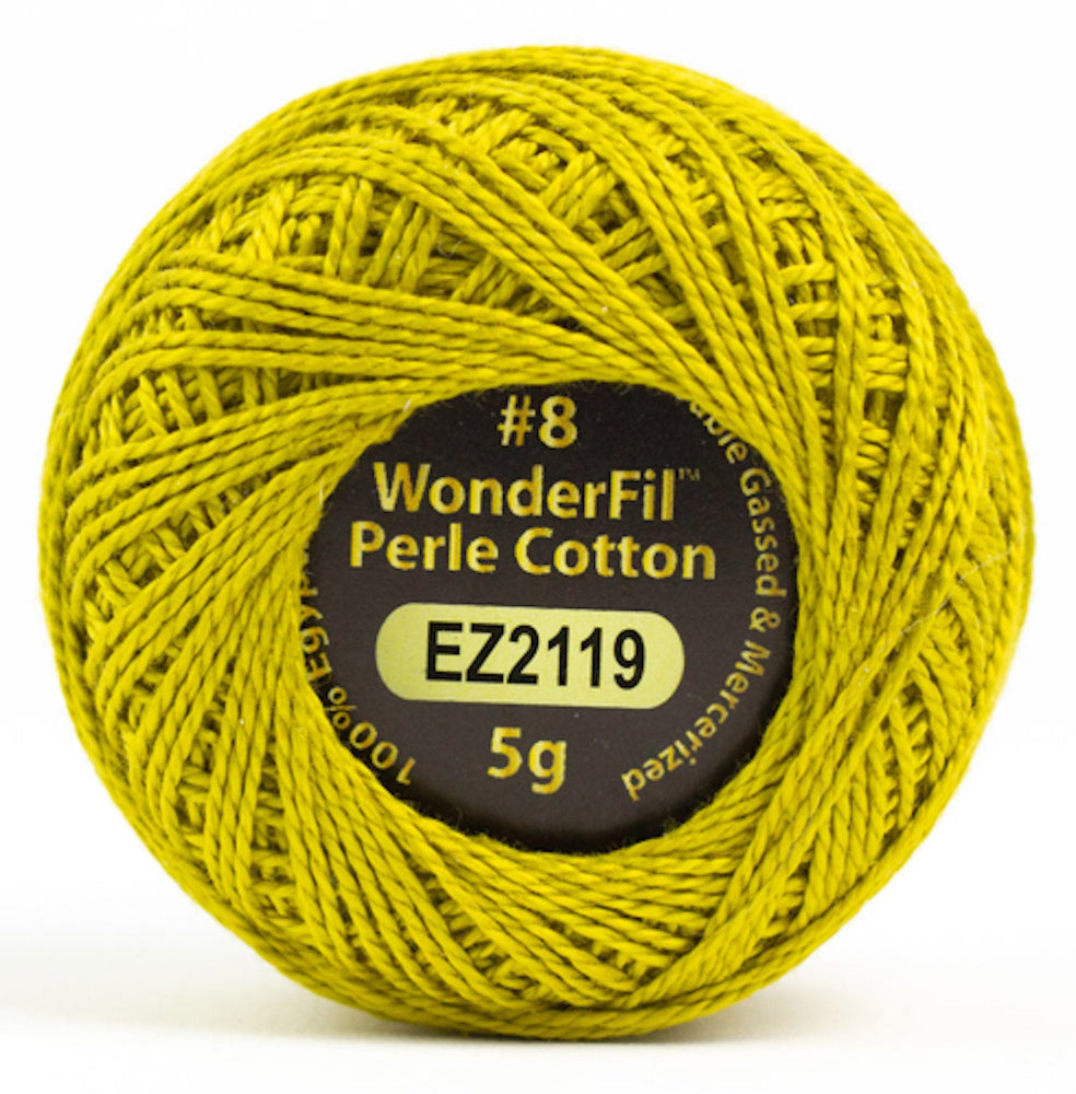 PERLE COTTON FLOSS  |  Chartreuse EZ2119 - Single, Alison Glass + WonderFil