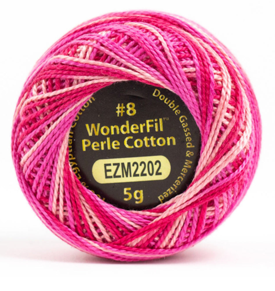 PERLE COTTON FLOSS  |  Cosmos EZM2202, Variegated - Single, Alison Glass + WonderFil