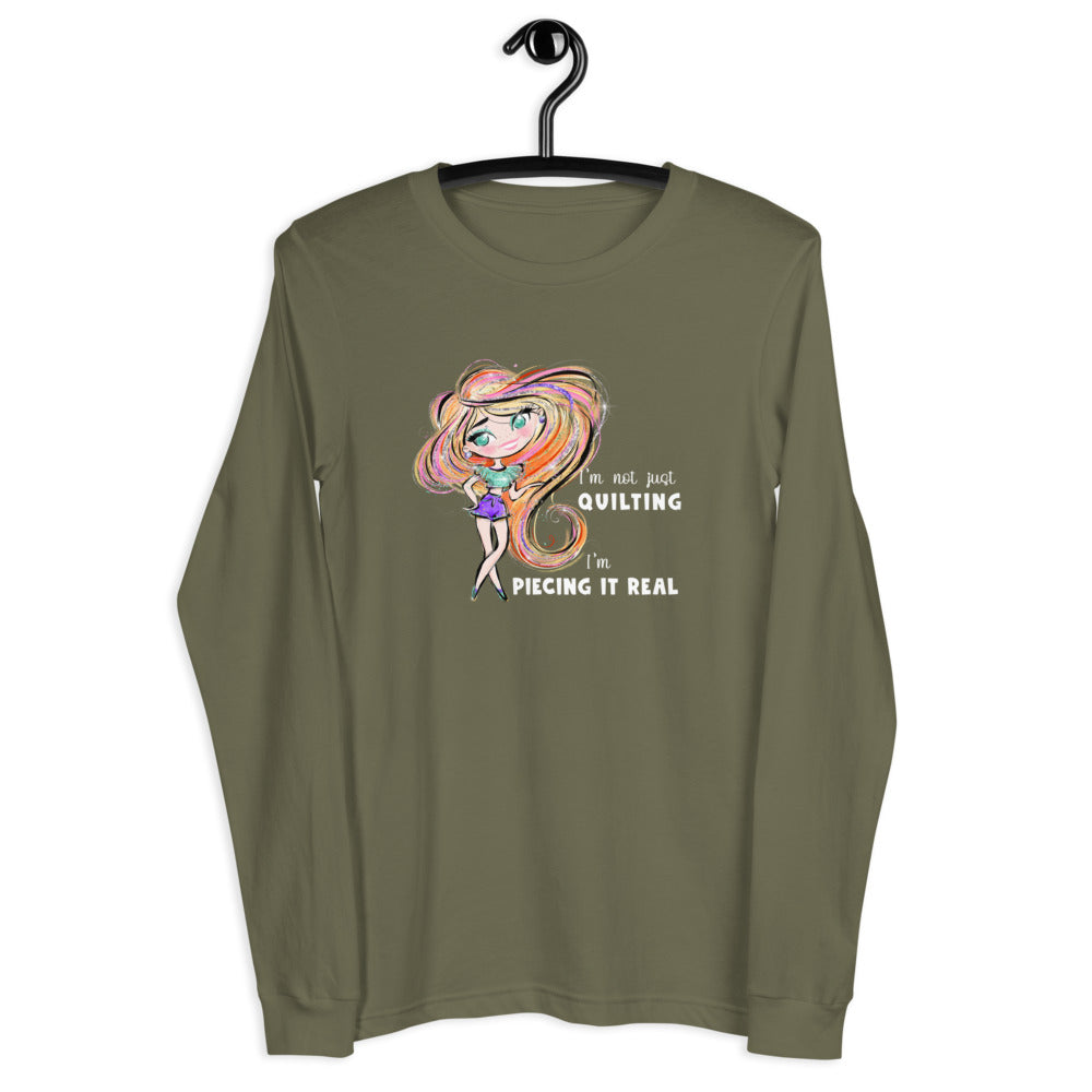 
                      
                        PIECING IT REAL SWAG | Bella + Canvas Unisex Long Sleeve Tee | XS - 2XL, Dark Colors
                      
                    