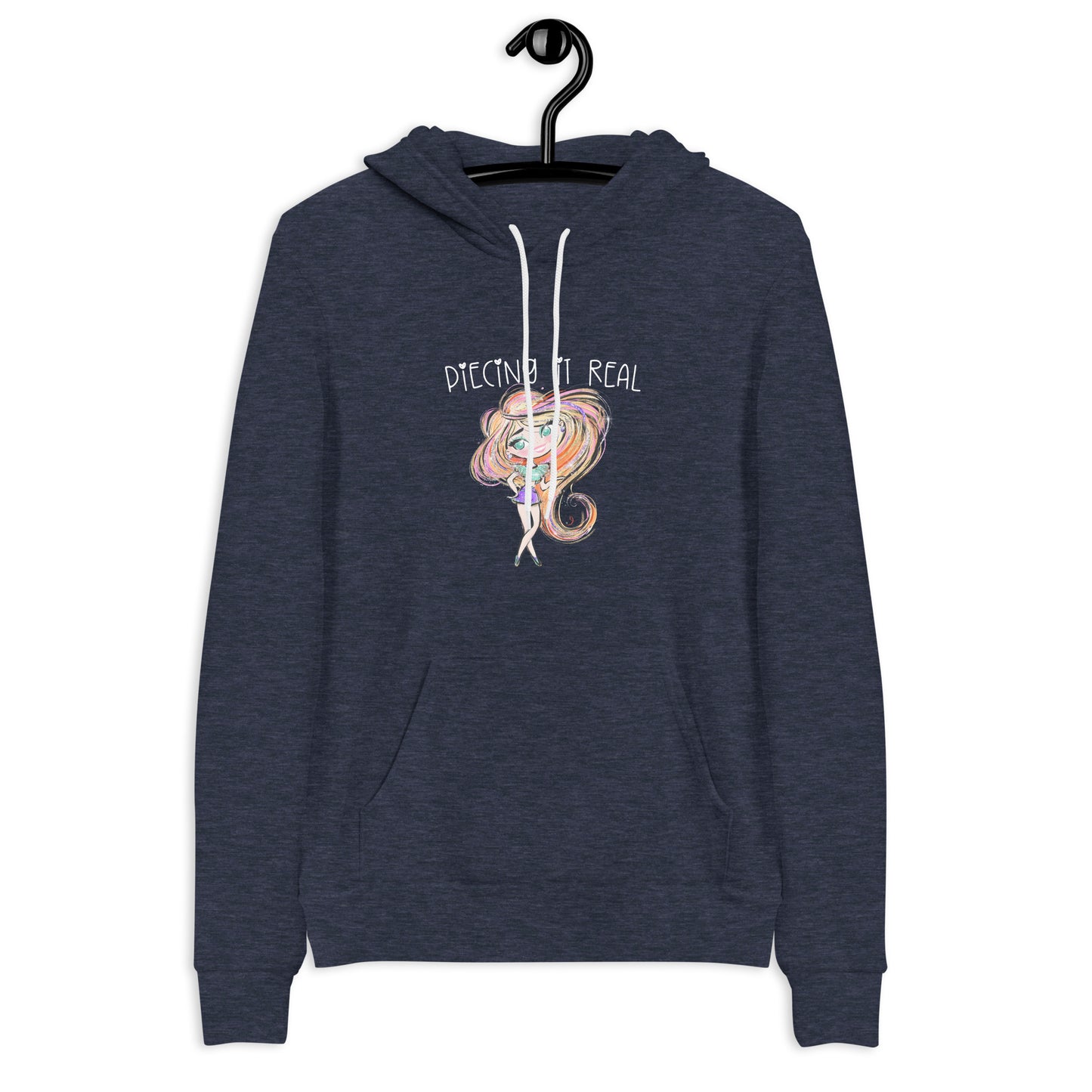 PIECING IT REAL SWAG | BELLA + CANVAS UNISEX HOODIE | XS - 2XL, DARK COLORS