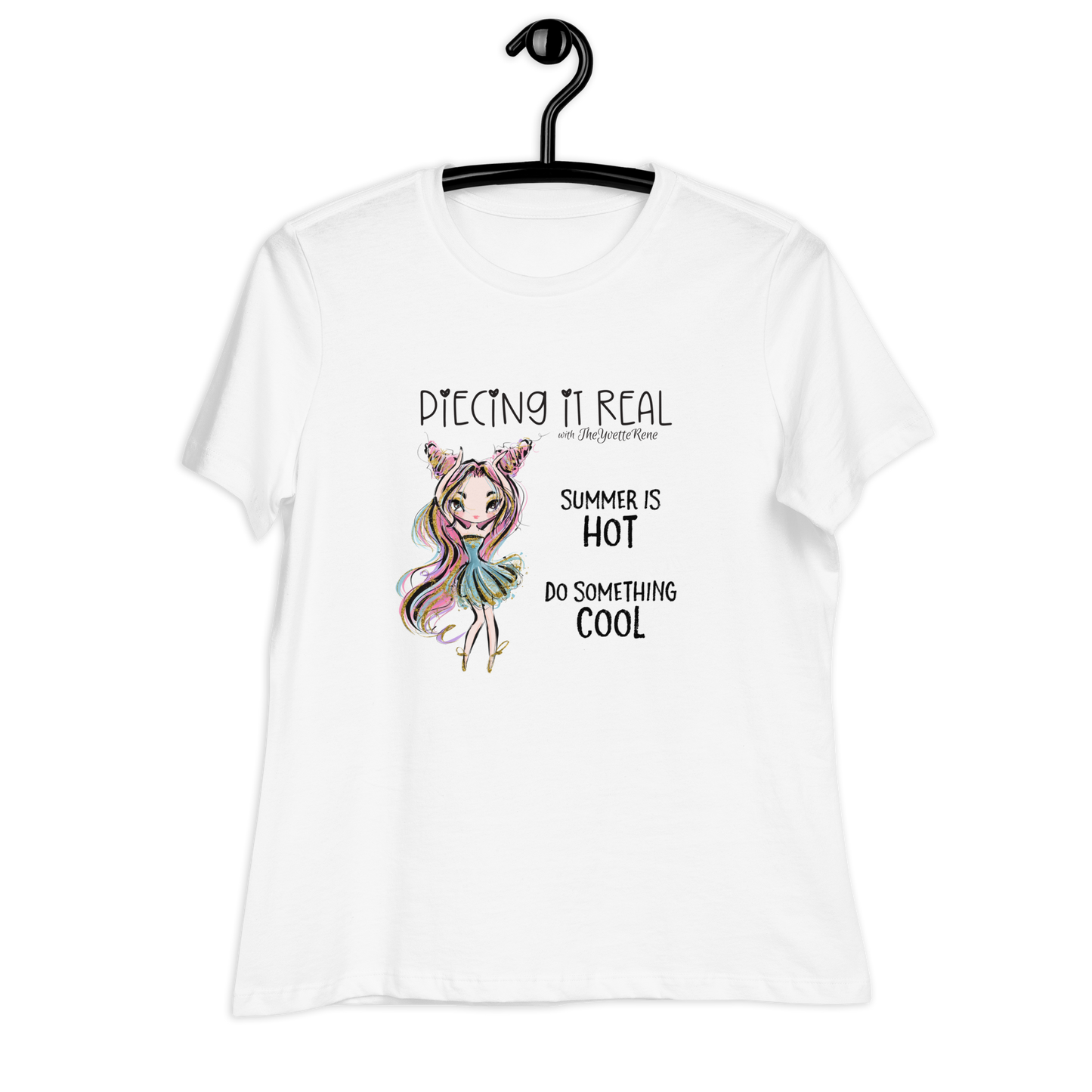 PIECING IT REAL SWAG | Bella + Canvas Women's Relaxed T-Shirt | S - 3XL, Light Colors